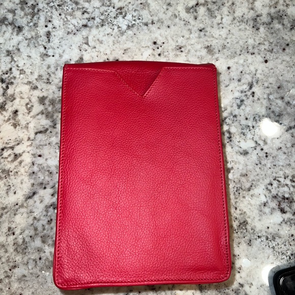 Leather Red Crossbody Bag. - Picture 6 of 7